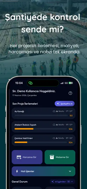 ŞantiyePro - İnşaat Muhasebesi screenshot 1