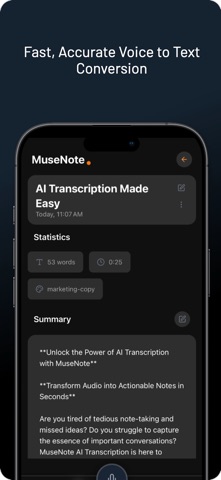 MuseNote: AI Voice Notes Screenshot 4 of 7