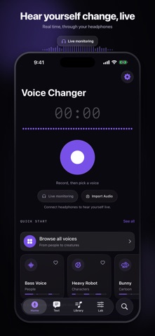 Live Voice Changer: Effects Screenshot 1 of 6