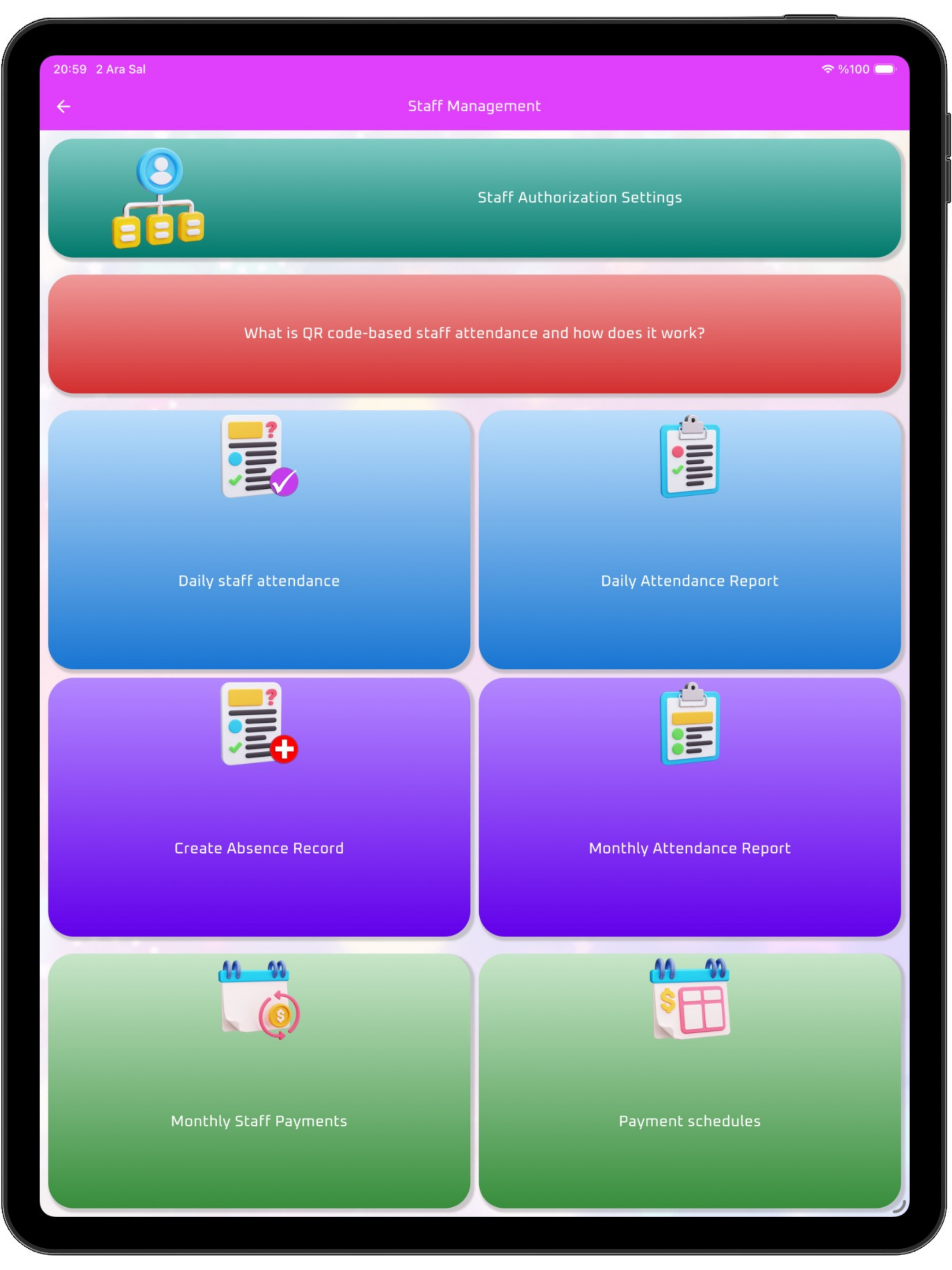 Kindergarten in App