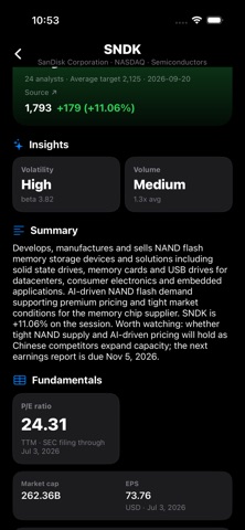 MyStock: Stock Research screenshot 1