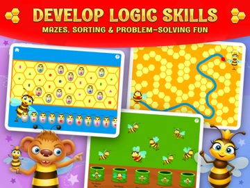 123 Kids Fun Bee Adventure iPad screenshot