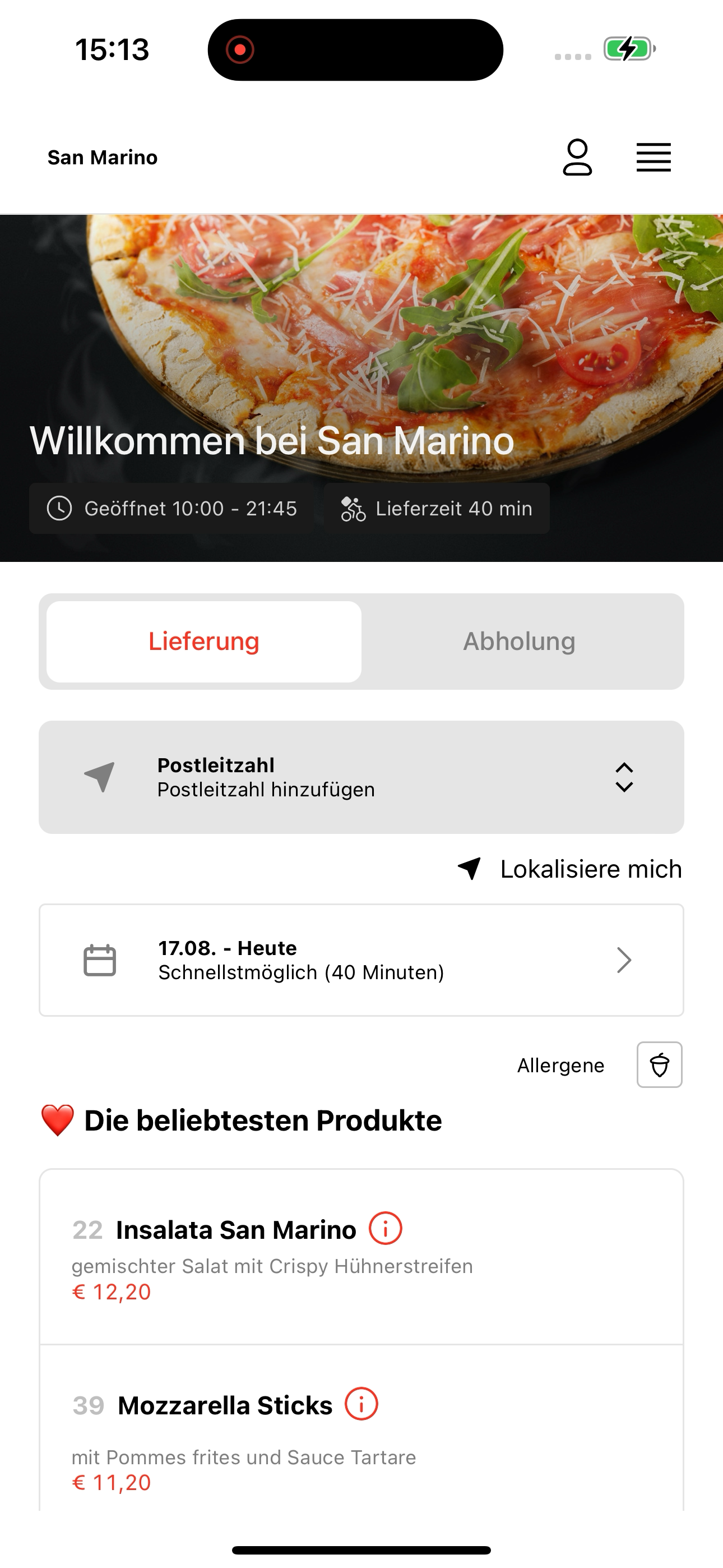 San Marino Wien screenshot 2