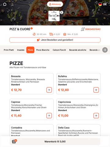 Pizz & Cuore iPad screenshot