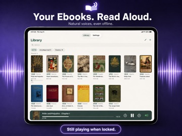iRead: Read Aloud EPUB Reader iPad screenshot