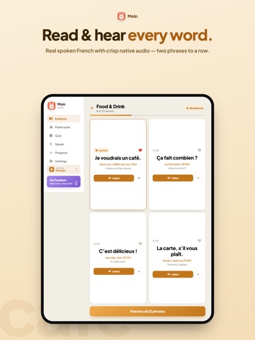Moin - Learn & Speak German iPad screenshot