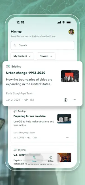 ArcGIS StoryMaps Briefings screenshot 2