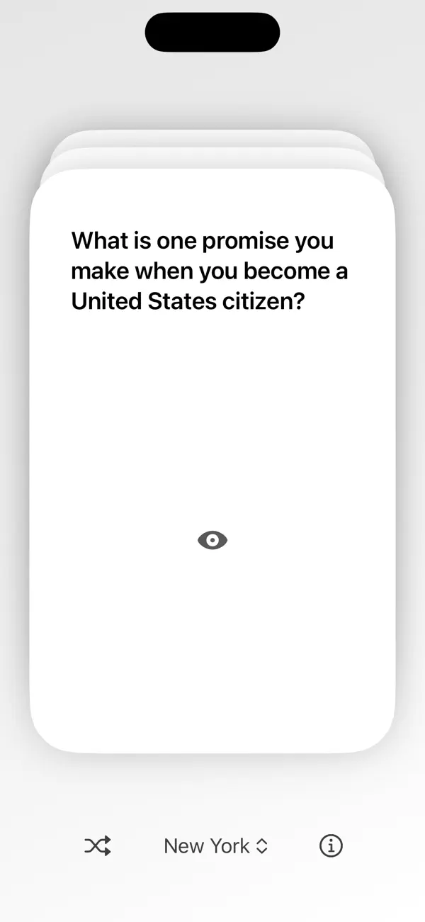 Screenshot #2 pour US Citizenship Test Cards