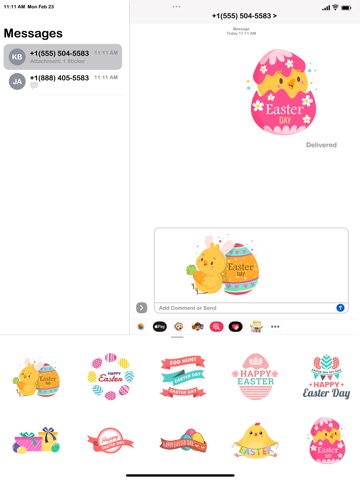 Spring Easter Stickers iPad screenshot