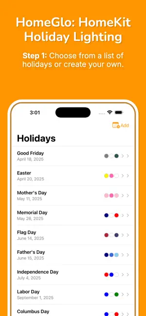 HomeGlo for HomeKit, Hue, LiFX screenshot 1