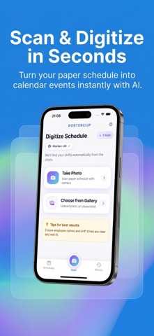 RosterClip - Shift Calendar AI Screenshot 1 of 4