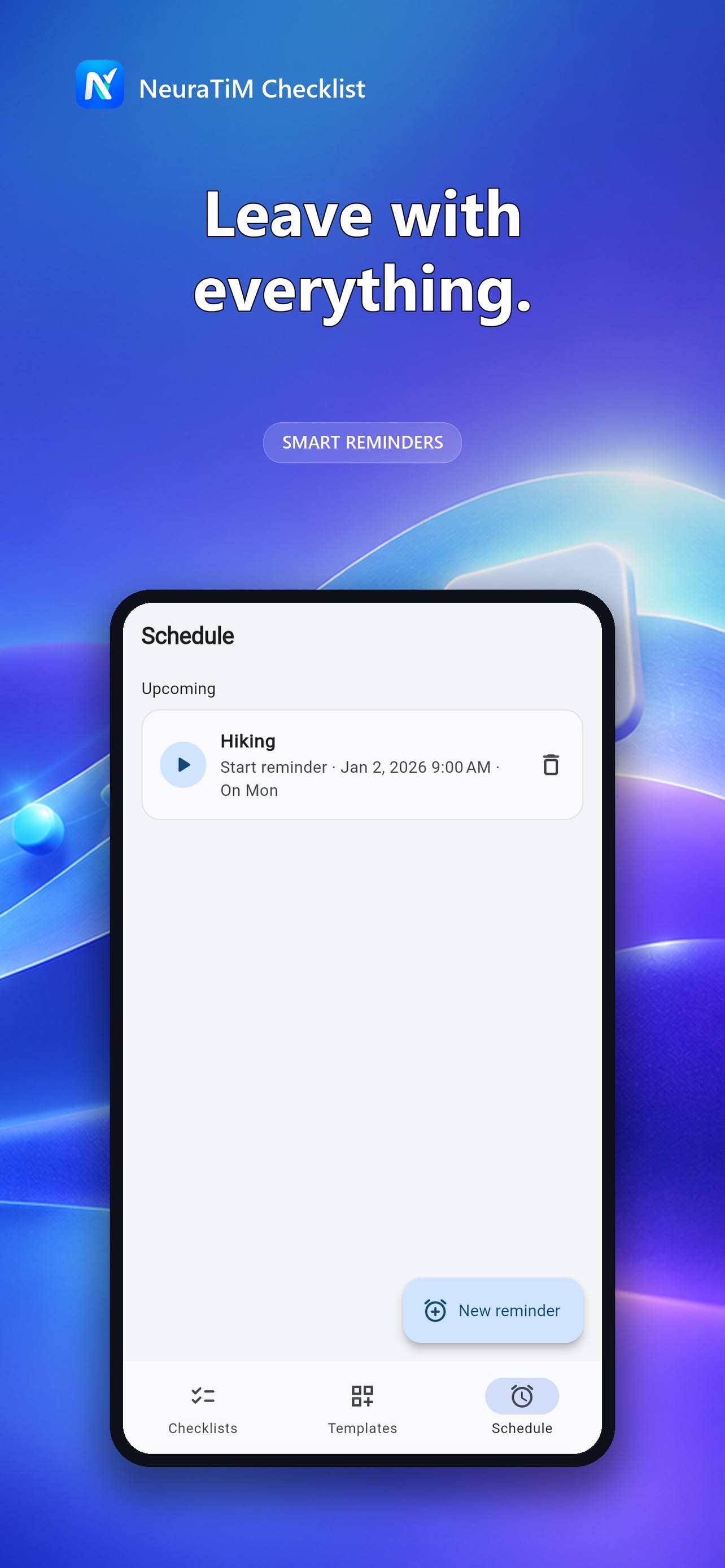 Screenshot 3 of NeuraTiM Checklist