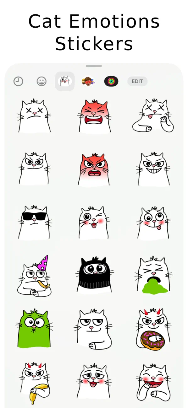 Screenshot #2 pour Cat Emotions Stickers