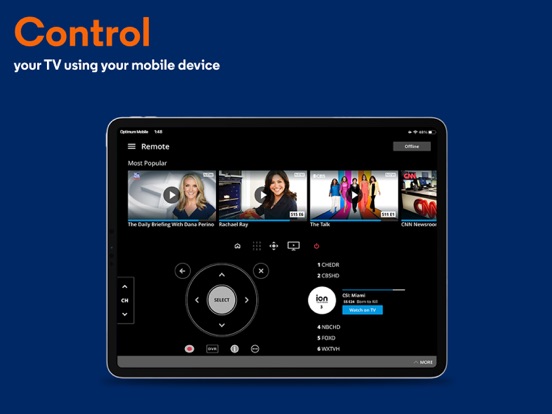 Optimum TV iPad screenshot 4 - Entertainment app