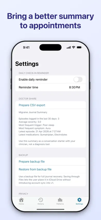 Migraine Tracker – MigraLog screenshot 5