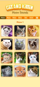 Cat & Kitten Meow Sounds screenshot #1 for iPhone