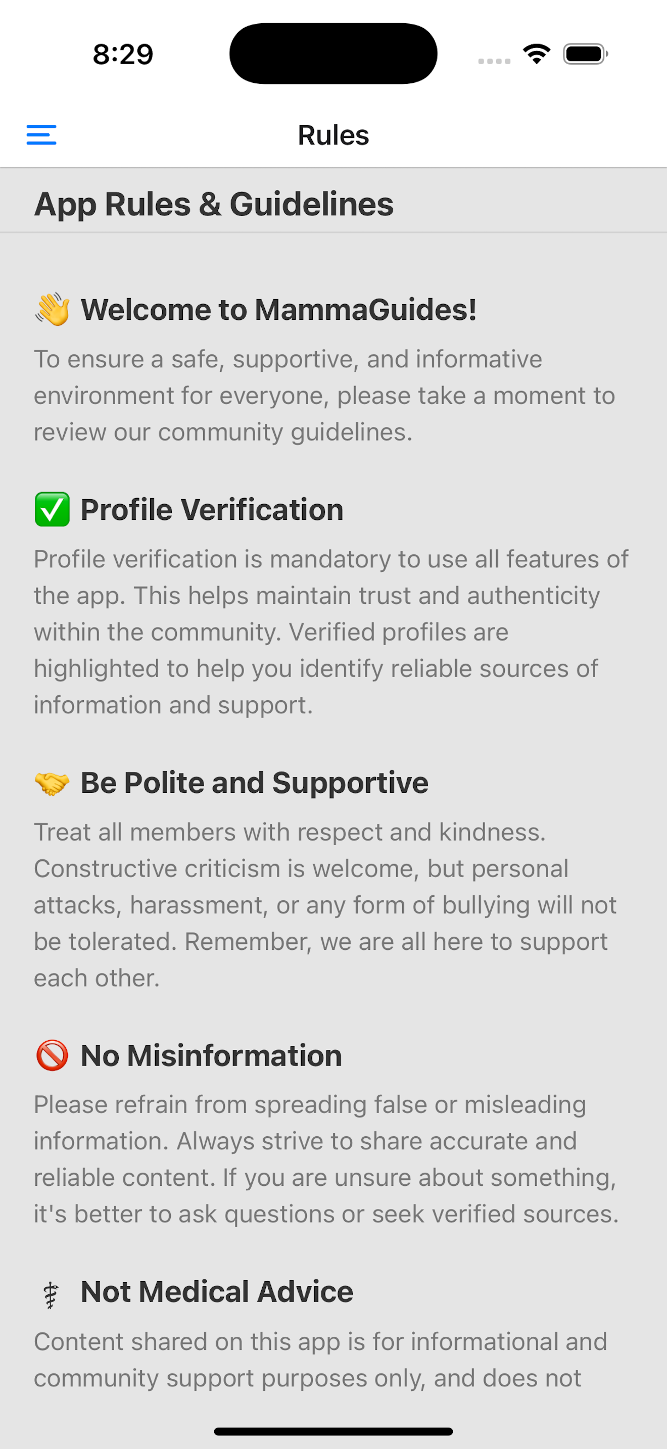 MammaGuides screenshot 4