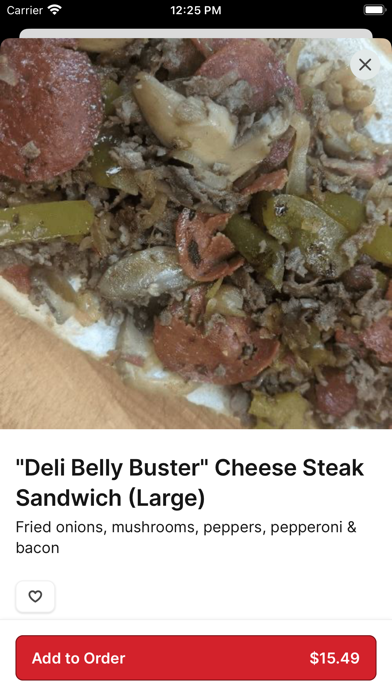 The Deli & Pizza Shop iPhone screenshot 4 - Food & Drink app