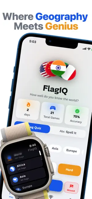 FlagIQ: World Flag Quiz screenshot 1