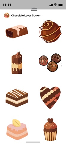 Chocolate Lover Stickers screenshot