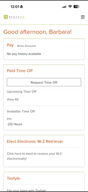 Regis HR screenshot 2