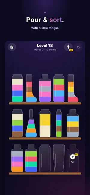 Sortcery: Water Sort Puzzle screenshot 1