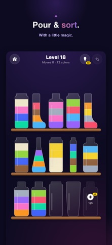 Sortcery: Water Sort Puzzle iPhone screenshot