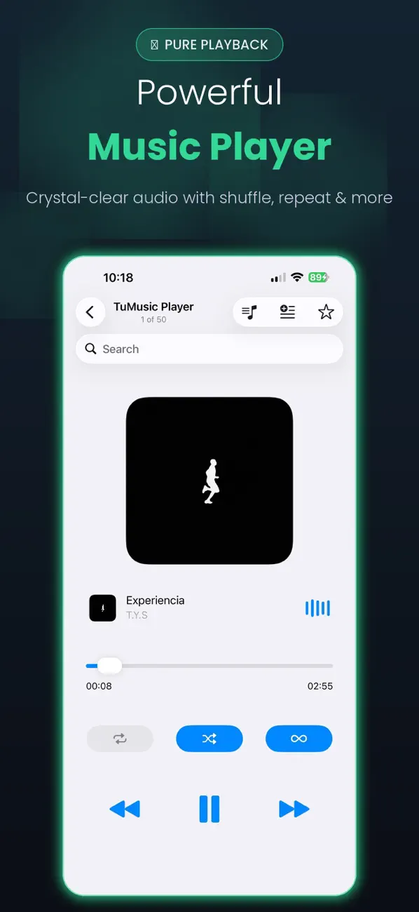Screenshot #3 pour Offline Music Mp3: TuMusic