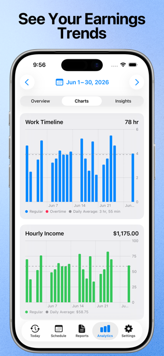 WorkHourly: Hours Tracker Screenshot 8 of 9
