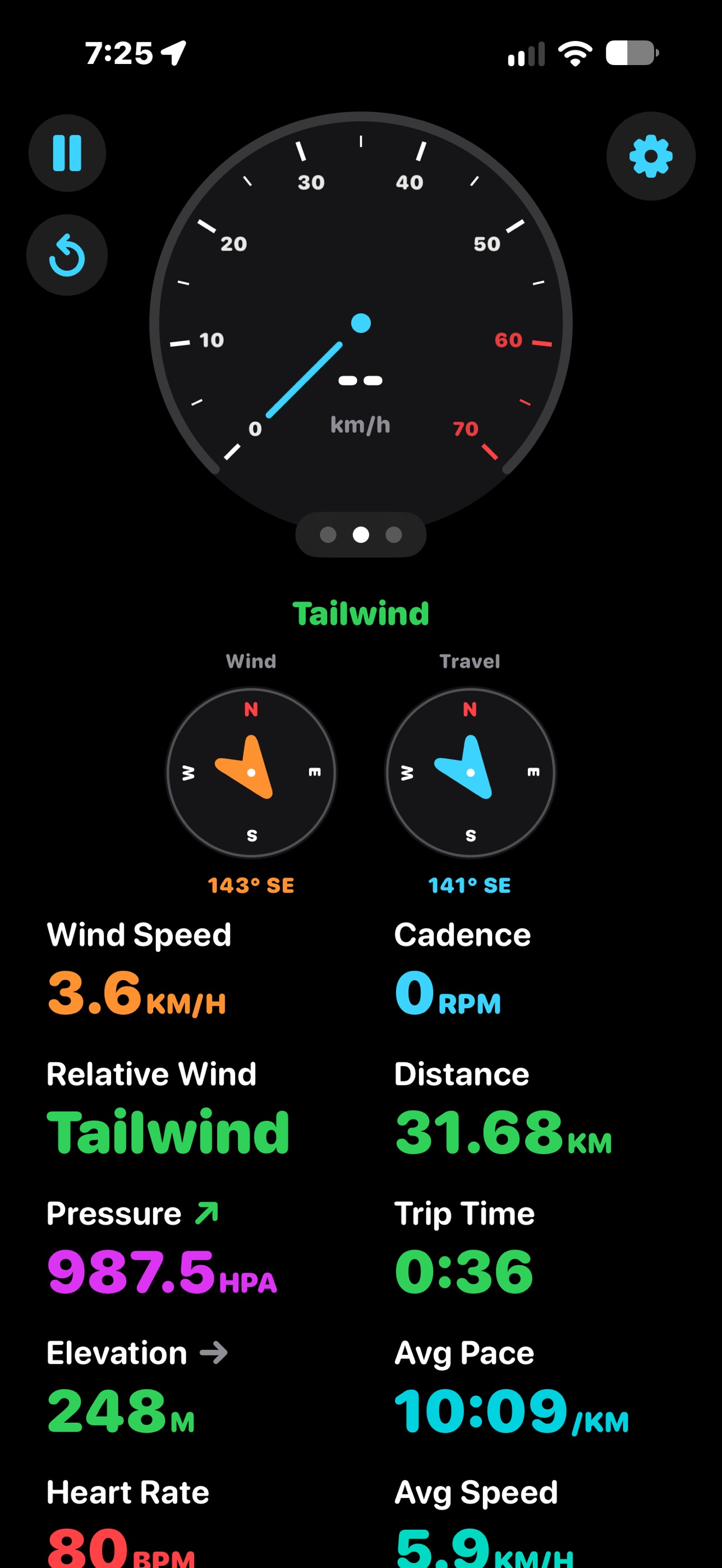 Screenshot 1 of CycleWind