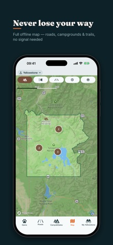 Yellowstone Safari Guide & Map Screenshot 1 of 9