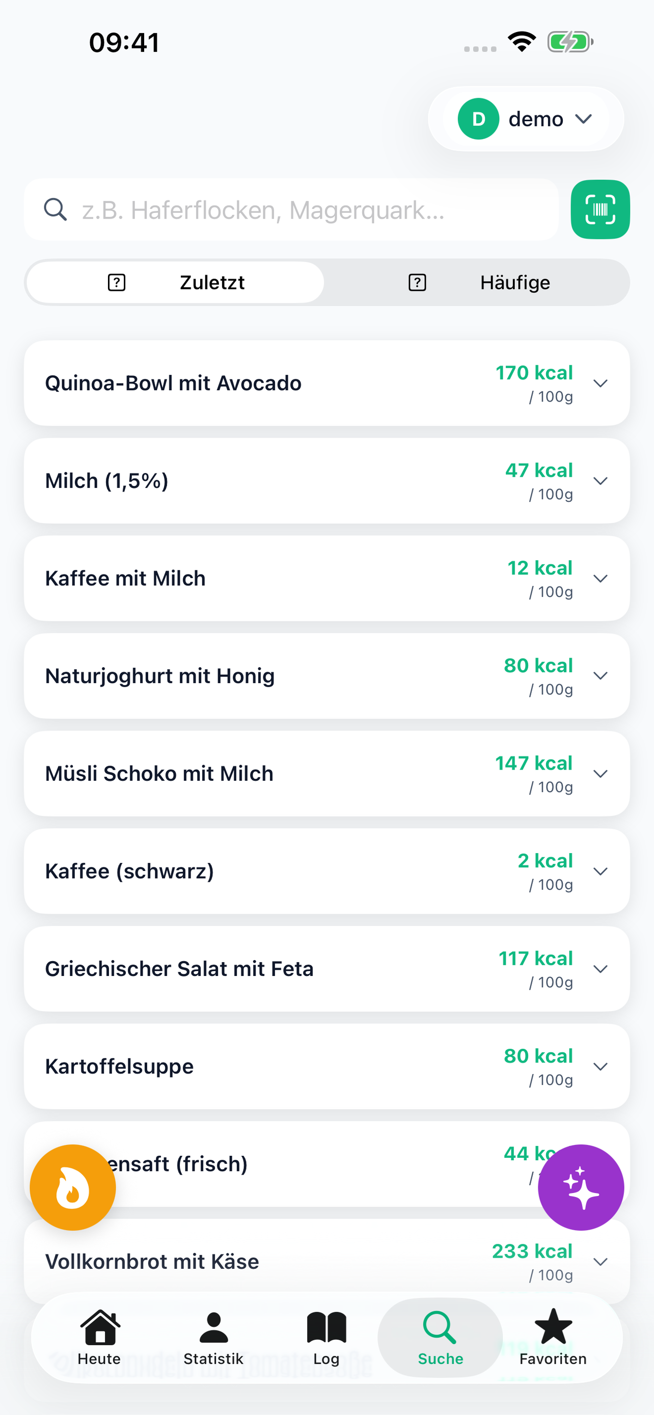 NuNaBu – Food Diary screenshot 3