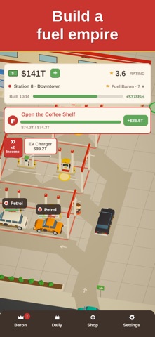 Fuel Baron: Gas Station iPhone screenshot