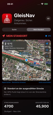 Gleis Navigation Screenshot 1 of 3