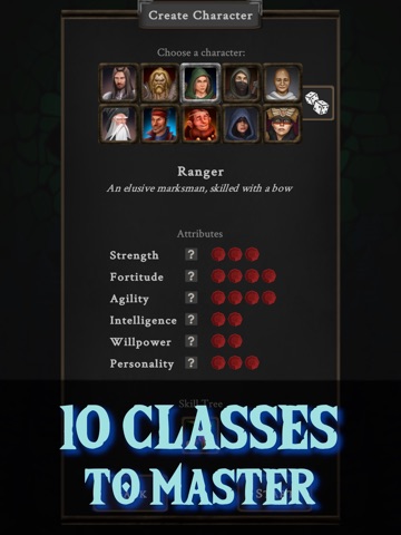 All Who Wander: Roguelike RPG iPad screenshot