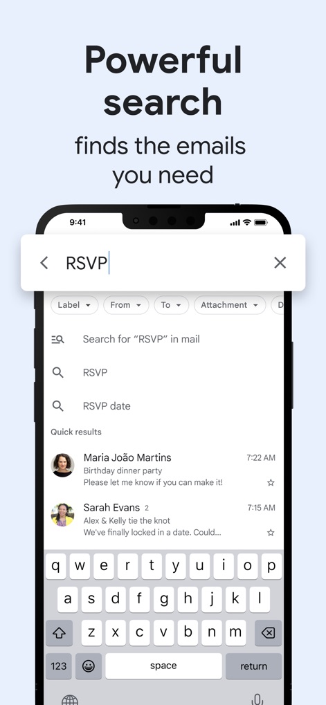 Gmail - Email by Google - Instant Email Search