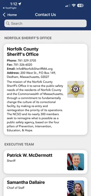 Norfolk County Sheriff MA screenshot 2