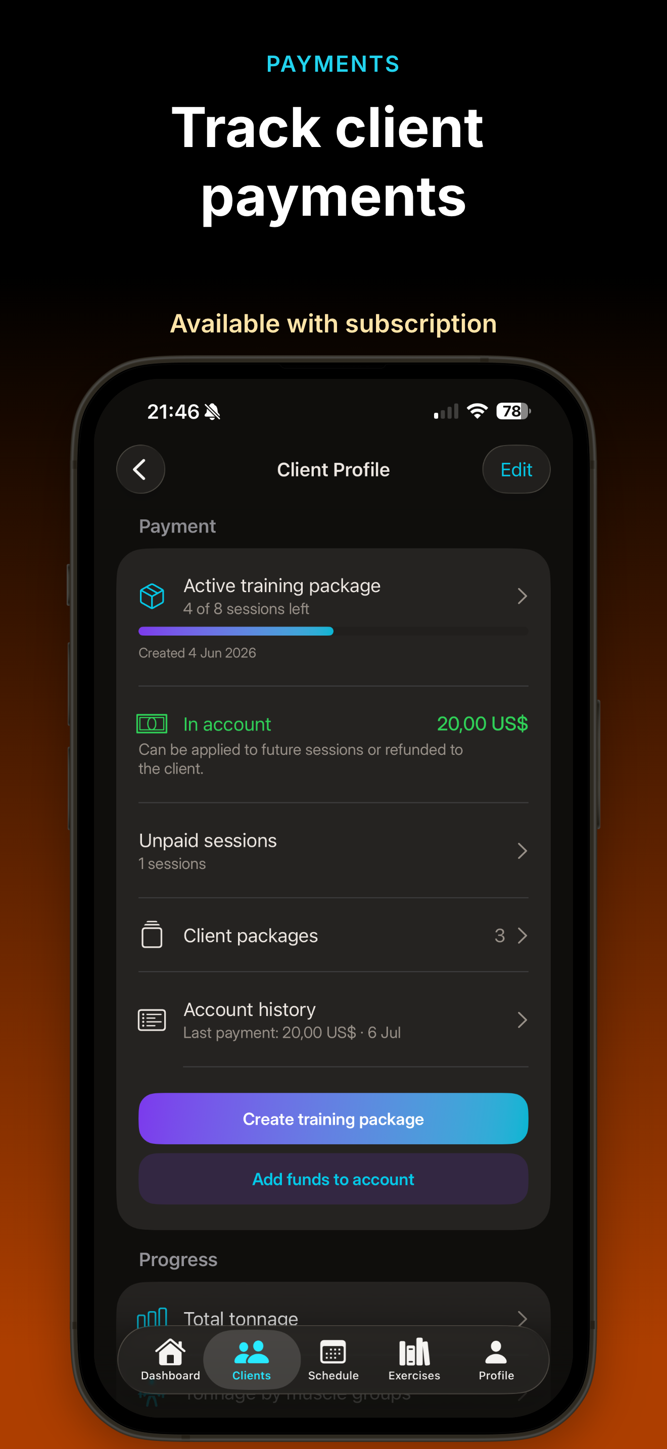 FitLinkPro: Coach & Clients screenshot 8