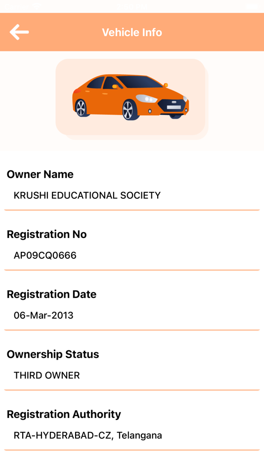 #3. RTO : All Vehicle Information (iOS) 由: Yuvraj Solanki