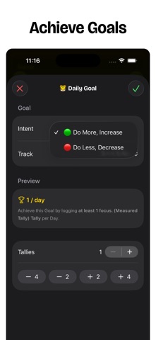Habit Tracker ◡ timespent iPhone screenshot