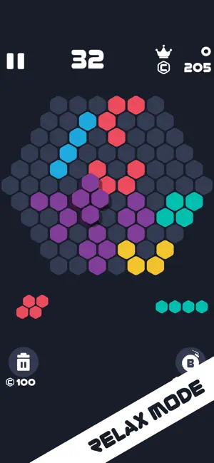 Hexa 1010 :Fill Hexagon Blocks screenshot 1