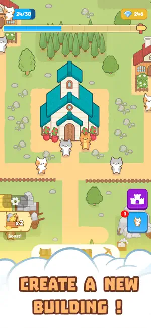 Idle Cat Town — Tycoon Game screenshot 2