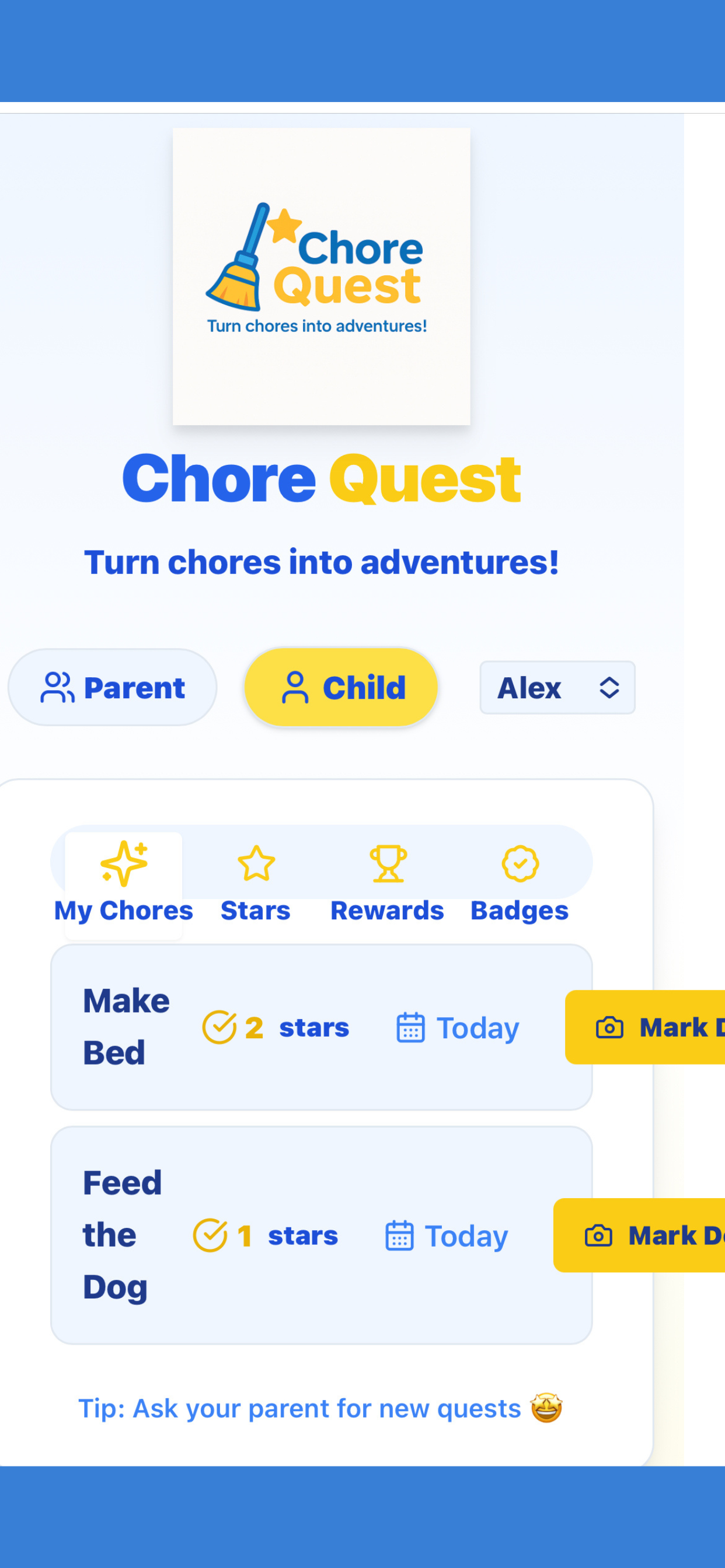 Chore Quest Rewards
