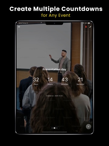 Countdown: Time Until & Widget iPad screenshot