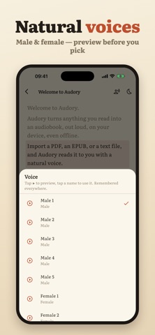 Audory: PDF to Audiobook Screenshot 3 of 6