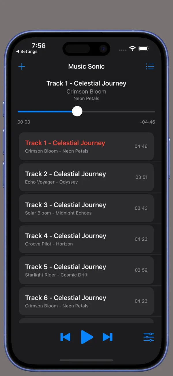 Screenshot #1 pour Music Sonic - Immersive Sound