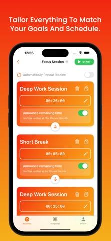 My Routines: Timer & Tracker iPhone screenshot