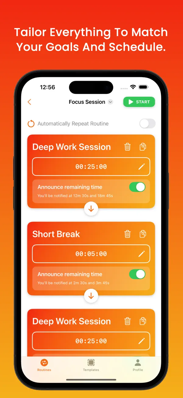 Screenshot #2 pour Mes Routines: Minuteur & Suivi