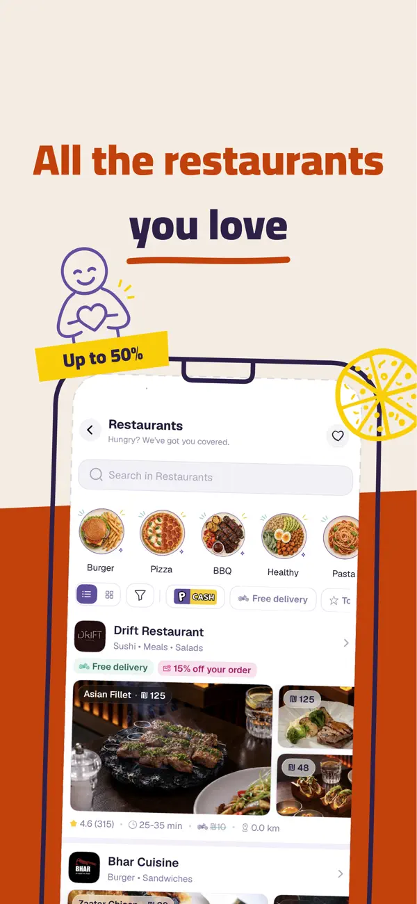Screenshot #2 pour PalEat: Food, Mart & Delivery