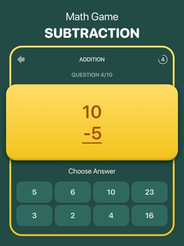 Math Flash Cards Kids iPad screenshot
